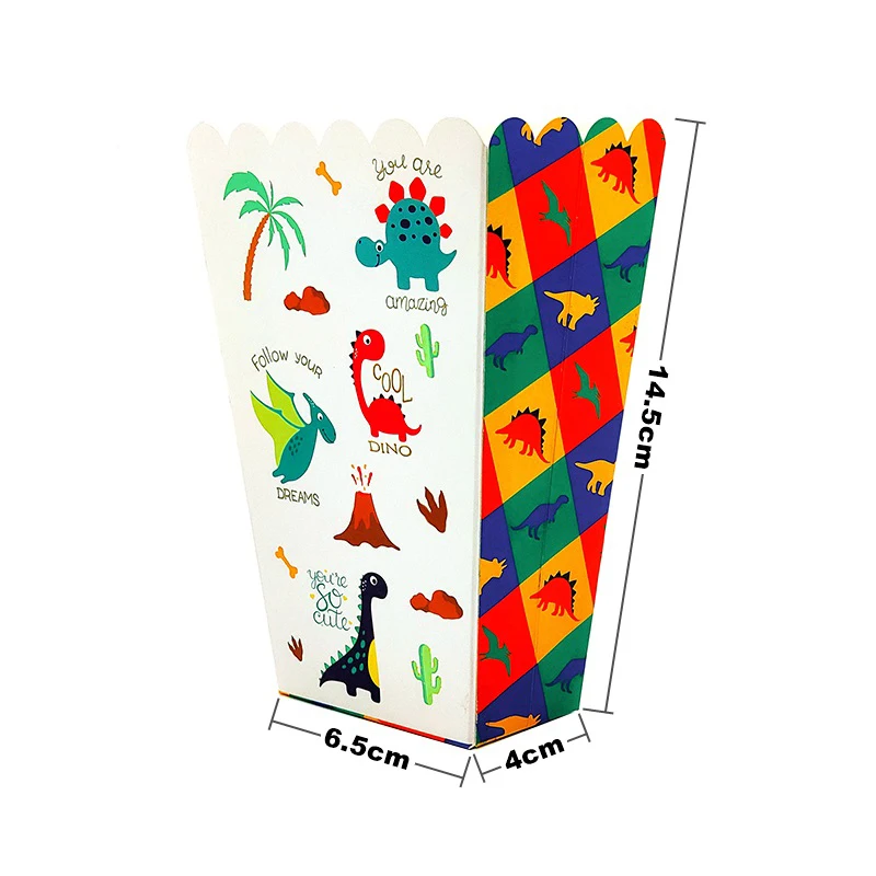 8pcs/lot Popcorn Box Snack Box for Kids New Dinosaur Theme Birthday Party Baby Shower Party Decoration Party Supplies
8pcs/lot Popcorn Box Snack Box for Kids New Dinosaur Theme Birthday Party Baby Shower Party Decoration Party Supplies
