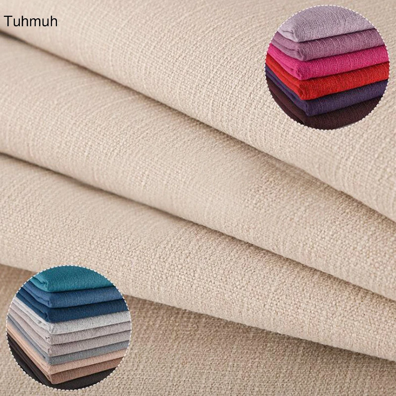 Thick Slub Style Linen Cotton Yarn Dyed Fabric 148cm Width Abrasion-Resistant DIY Sofa, Table, Cushion Cloth 25 Colors to Choose
Thick Slub Style Linen Cotton Yarn Dyed Fabric 148cm Width Abrasion-Resistant DIY Sofa, Table, Cushion Cloth 25 Colors to Choose