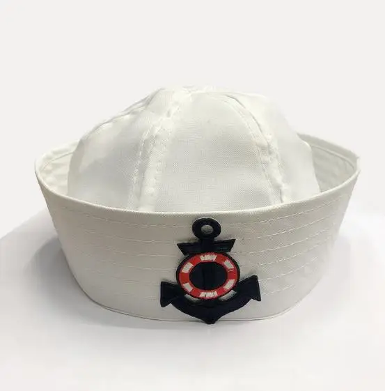 Sailor Hat with Anchor Children Adults Party Costume Yacht Boat Ship Embroidered Sailor Cap Cosplay Performance Props white gift
Sailor Hat with Anchor Children Adults Party Costume Yacht Boat Ship Embroidered Sailor Cap Cosplay Performance Props white gift