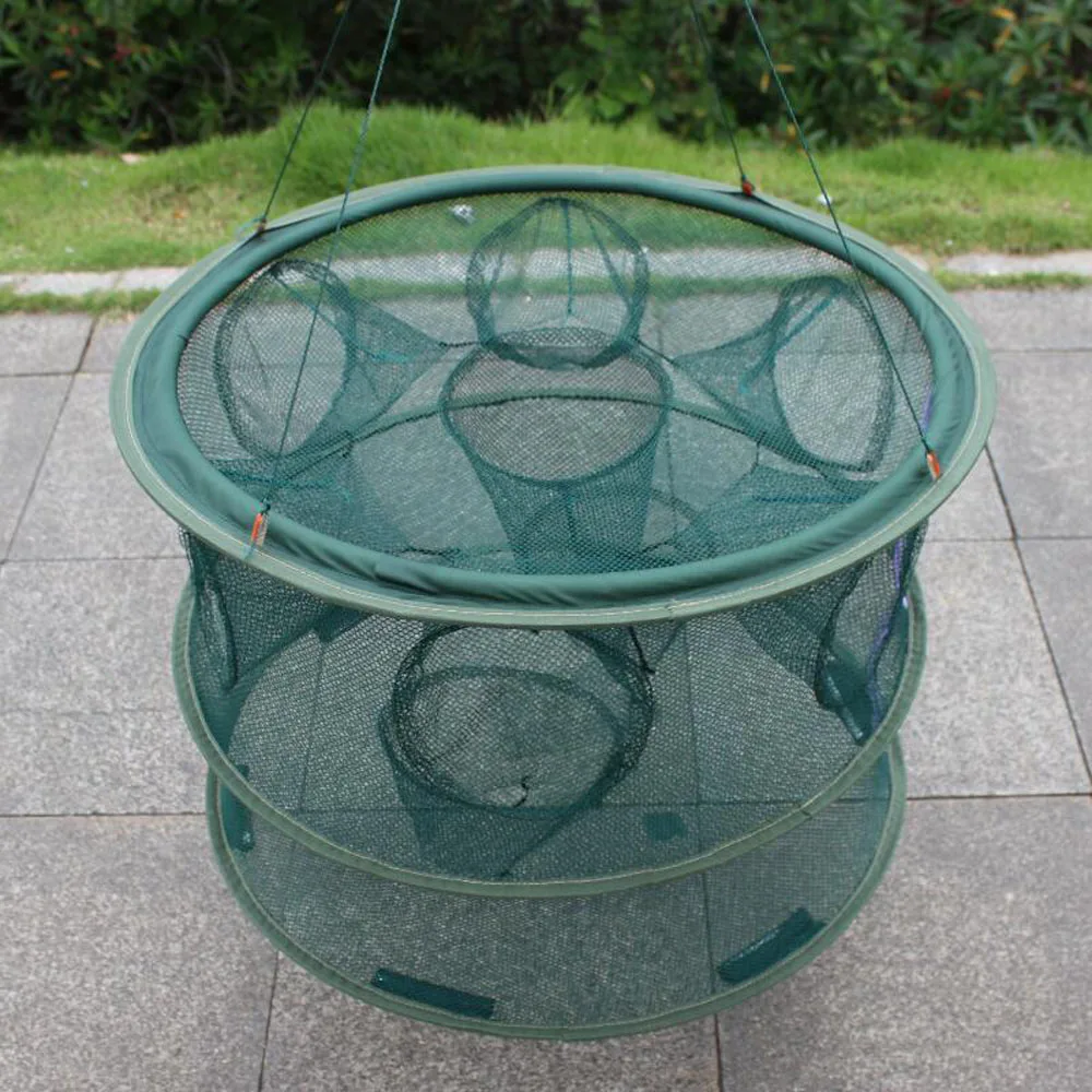 FishingLife Foldable Portable Automatic Fishing Shrimp Trap Net Fish Shrimp Minnow Crab Cast Mesh Two Layers 5 6 7 8 Holes
FishingLife Foldable Portable Automatic Fishing Shrimp Trap Net Fish Shrimp Minnow Crab Cast Mesh Two Layers 5 6 7 8 Holes