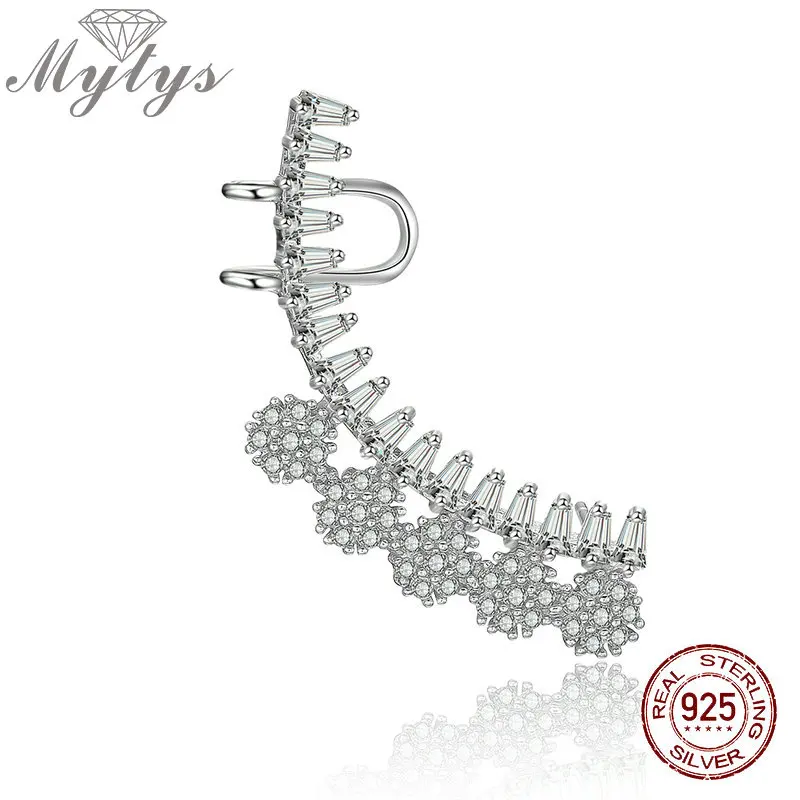 Mytys 925 Sterling Silver One Ear Earrings Cuff Jewelry Fashion Clip Earring Women Creative Arete Regalo Accessory CE396
Mytys 925 Sterling Silver One Ear Earrings Cuff Jewelry Fashion Clip Earring Women Creative Arete Regalo Accessory CE396