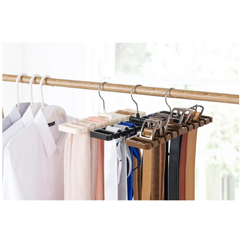 DIY Tie Belt Storage Rack Organizer Space Saver Tops Bra Rotating Hanger Holder Home 3 Color
