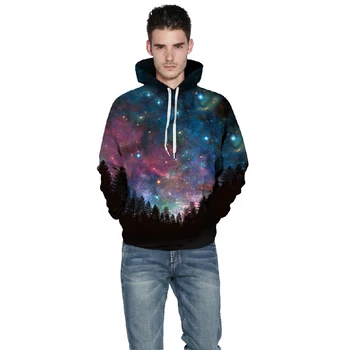 

Space Galaxy Hoodies 3d Sweatshirts Men&Women Hoodie Print Star Nebula Couple Tracksuit Autumn Winter Hooded Hoody Tops Clothing