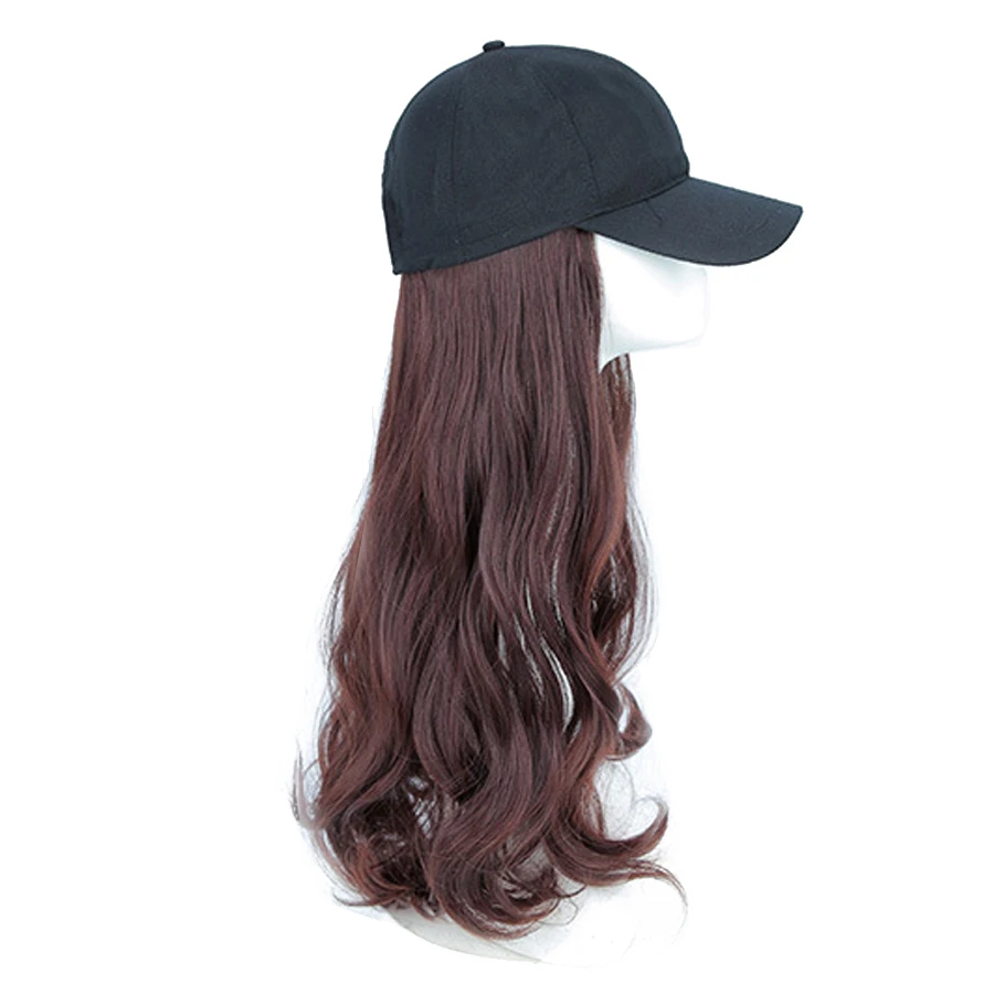 Long Pure Hat Wig For Women 20Inch Wavy Synthetic Hat Wig Daily Caps Summer Hat Female Adjustable Hip Hop Hats Non-Lace Wig
Long Pure Hat Wig For Women 20Inch Wavy Synthetic Hat Wig Daily Caps Summer Hat Female Adjustable Hip Hop Hats Non-Lace Wig