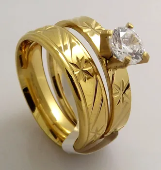Wholesale 5 pairs (10 pcs) gold Fashion high quality laser cut single CZ couple rings Free Shipping
Wholesale 5 pairs (10 pcs) gold Fashion high quality laser cut single CZ couple rings Free Shipping