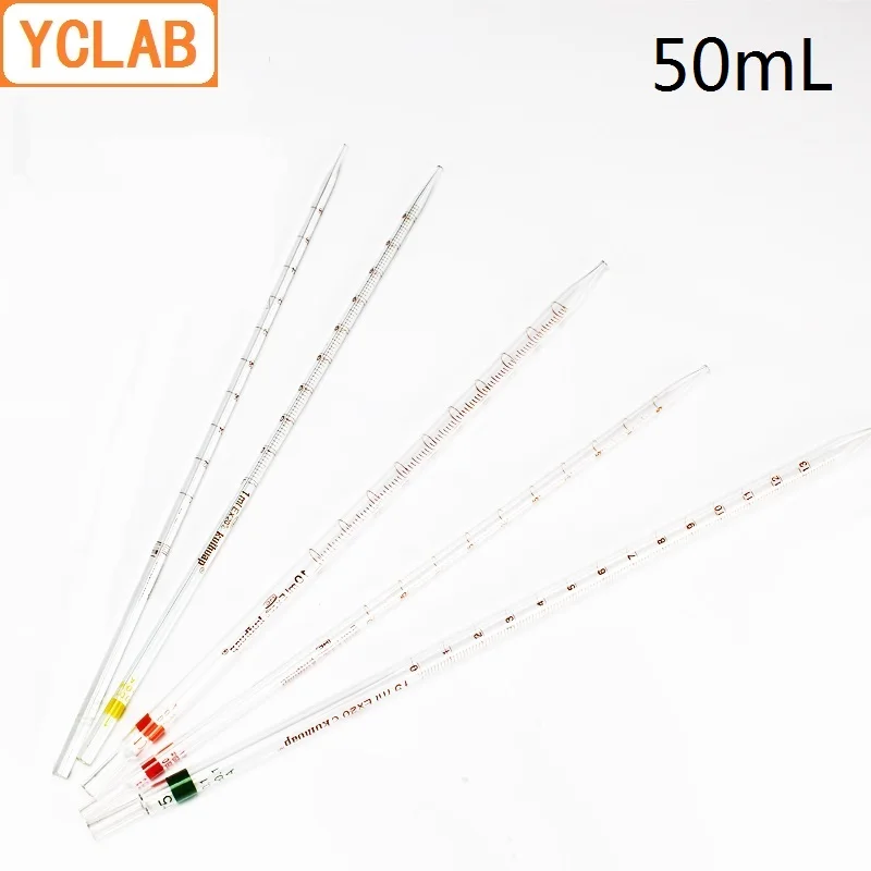YCLAB 50mL Measuring Pipettes Glass Class A with Graduation Laboratory Chemistry Equipment
YCLAB 50mL Measuring Pipettes Glass Class A with Graduation Laboratory Chemistry Equipment