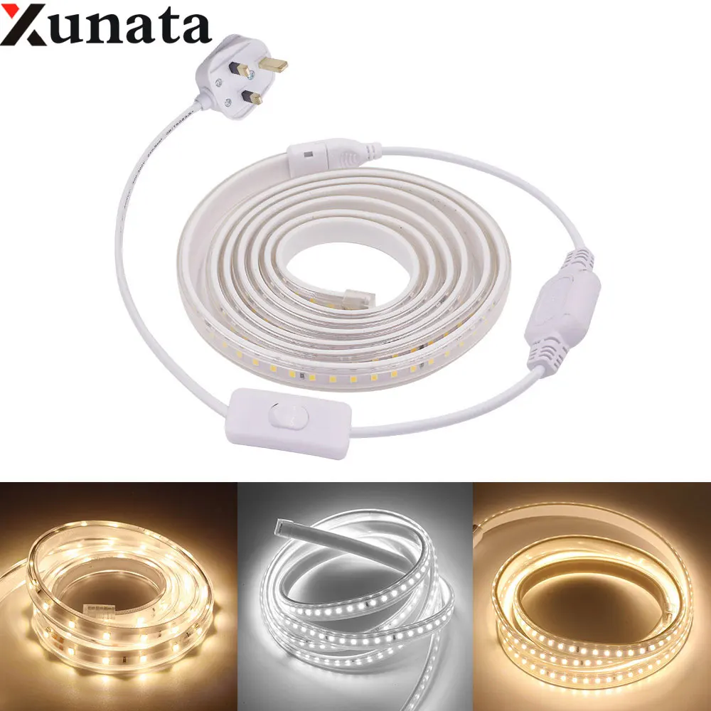 220V LED Strip 2835 High Safety High Brightness Flexible LED Light Outdoor Waterproof LED Strip Light With EU/UK Plug (Switch)
220V LED Strip 2835 High Safety High Brightness Flexible LED Light Outdoor Waterproof LED Strip Light With EU/UK Plug (Switch)