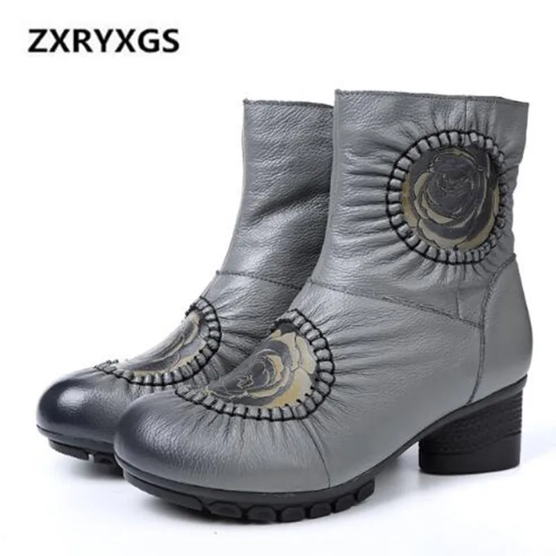 2018 New Autumn and Winter Retro Printing Genuine Leather Women Boots Fashion Comfortable Soft Martin Boots Women Warm Shoes
2018 New Autumn and Winter Retro Printing Genuine Leather Women Boots Fashion Comfortable Soft Martin Boots Women Warm Shoes