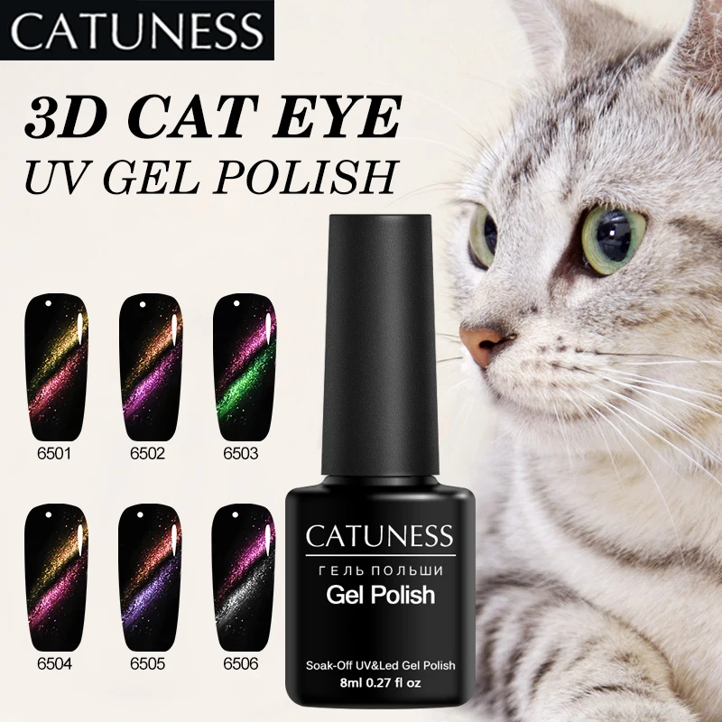 CATUNESS 3D Cat Eye Effect Beautiful LED Lamp Hybrid UV Nail Varnish Long Lasting Accessories The Set Fashion Nail Gel Polish
CATUNESS 3D Cat Eye Effect Beautiful LED Lamp Hybrid UV Nail Varnish Long Lasting Accessories The Set Fashion Nail Gel Polish