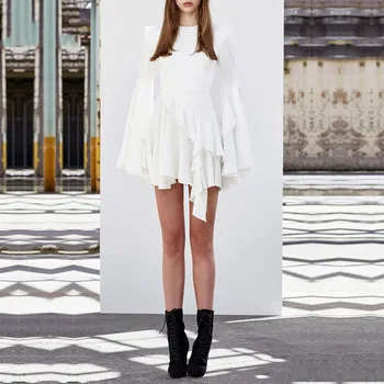 DressBird Women Autumn Winter Long Sleeve Bodycon Dress Sexy Black Elegant White Long Petal Sleeve Ruffles Celebrity Mini Dress
DressBird Women Autumn Winter Long Sleeve Bodycon Dress Sexy Black Elegant White Long Petal Sleeve Ruffles Celebrity Mini Dress
