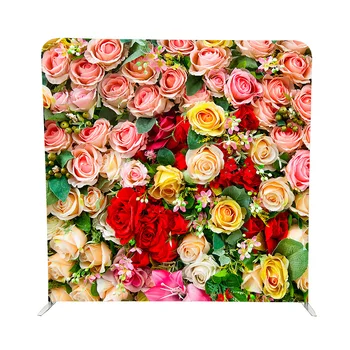 1set tension fabric one side custom flower desing print and one side white pillow case backdrop with stand
1set tension fabric one side custom flower desing print and one side white pillow case backdrop with stand