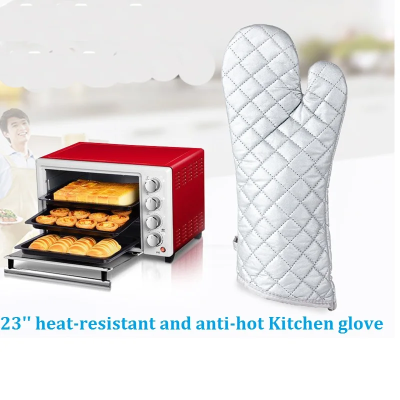 Supper Long 23'' heat-resistant and anti-hot Kitchen glove Cotton Oven Mitts BBQ Gloves Hand Heater Kitchen Cooking Tool
Supper Long 23'' heat-resistant and anti-hot Kitchen glove Cotton Oven Mitts BBQ Gloves Hand Heater Kitchen Cooking Tool