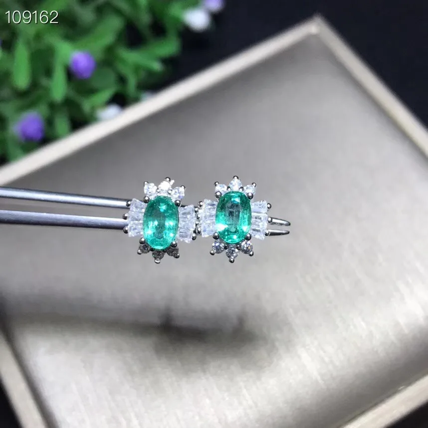 Exquisite elegant green emerald gemstone stud earring women silver jewelry real natural gem birthday party banquet gift
Exquisite elegant green emerald gemstone stud earring women silver jewelry real natural gem birthday party banquet gift