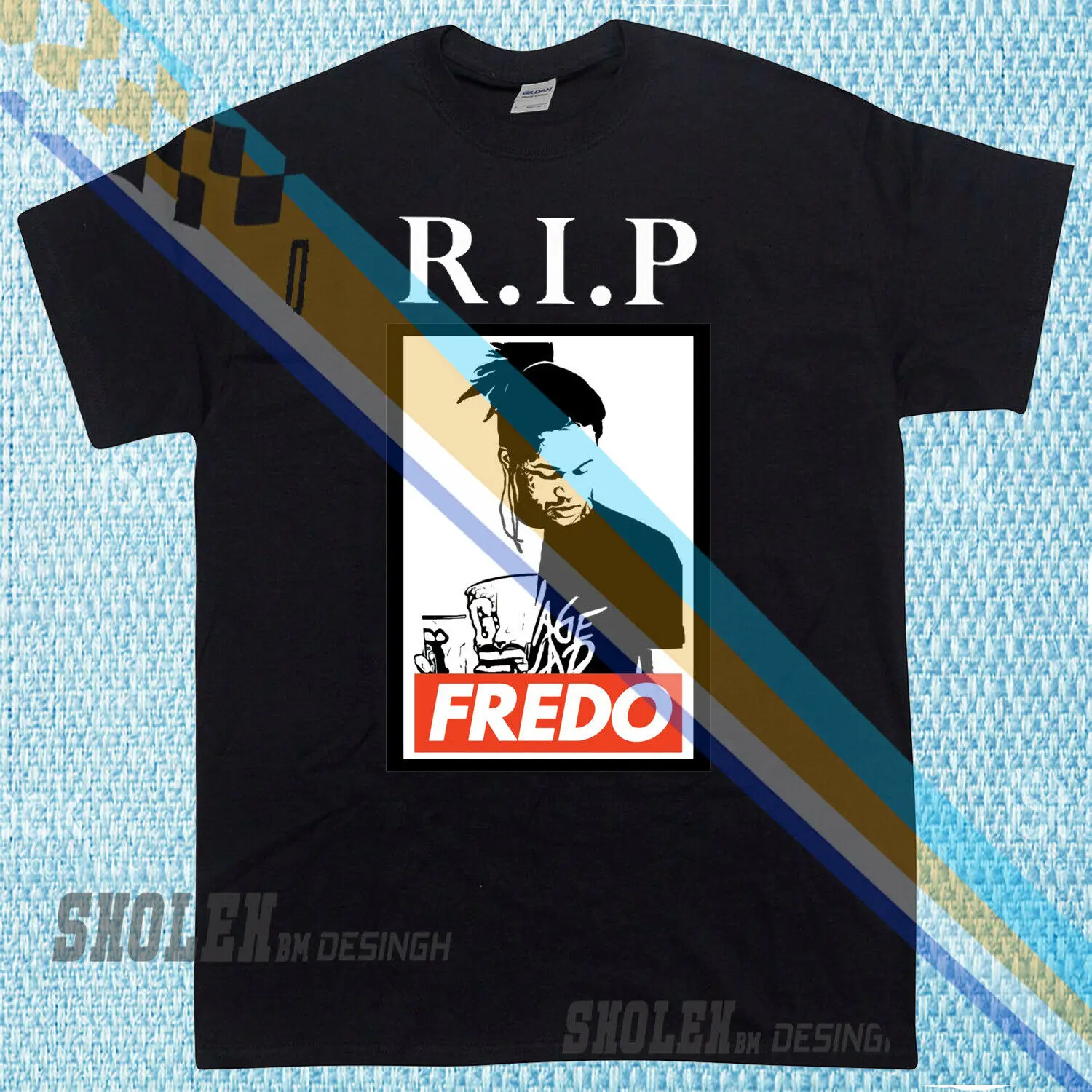 2019 модная Ограниченная Коллекция вдохновленная Fredo Santana Hip Hop R.I.P редкая футболка с