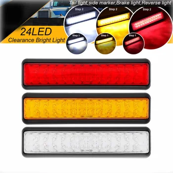 DC 10-30V Strobe Truck Trailer Turn Signal Tail light 24 Led Waterproof White Reverse Lamp for 12v/24v Car UTE RV Tow Camper
DC 10-30V Strobe Truck Trailer Turn Signal Tail light 24 Led Waterproof White Reverse Lamp for 12v/24v Car UTE RV Tow Camper