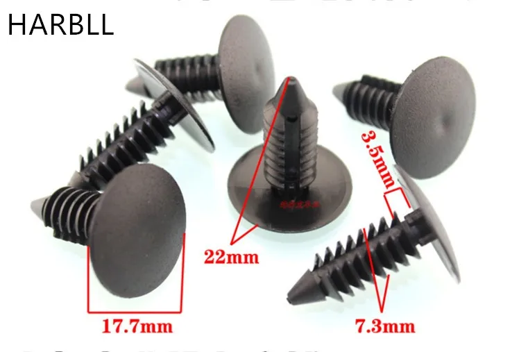 HARBLL 100PCSCar trunk trim trunk liner barb-type plastic buckle fixed rivet clips snap snap plastic nail member
HARBLL 100PCSCar trunk trim trunk liner barb-type plastic buckle fixed rivet clips snap snap plastic nail member