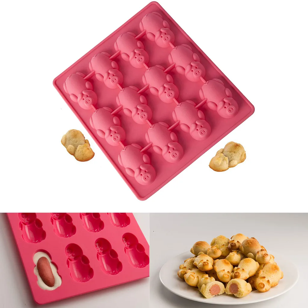 2PCS Silicone cake mold baking molds 12 Little Pigs Biscuit Mould Multifunction Cake Biscuit Tool 2O81127
2PCS Silicone cake mold baking molds 12 Little Pigs Biscuit Mould Multifunction Cake Biscuit Tool 2O81127