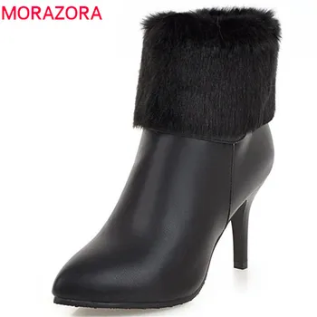 MORAZORA 2018 new arrival ankle boots women zipper pointed toe boots elegant stiletto heels shoes woman autumn winter boots
MORAZORA 2018 new arrival ankle boots women zipper pointed toe boots elegant stiletto heels shoes woman autumn winter boots