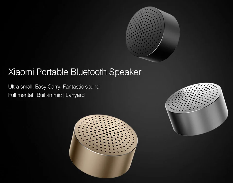 Original Xiaomi Mini Bluetooth Speaker Metal Steel Wireless Smart Hands Free Speaker (10)