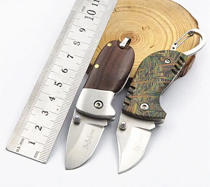 LLxxmm Portable KeyChain Knife Mini Folding Pocket Knife Camping Key Ring Knives Pocket Tool Faca Damasco
LLxxmm Portable KeyChain Knife Mini Folding Pocket Knife Camping Key Ring Knives Pocket Tool Faca Damasco
