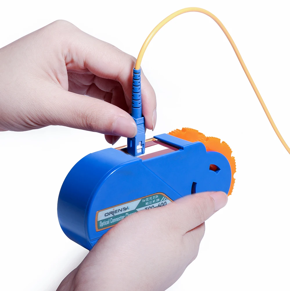 Orientek TCC-600 Cassette Cleaner Fiber Optic Connector Cleaner Optical Clean tools For connector FC/SC/LC/ST/MU/D4/DIN
Orientek TCC-600 Cassette Cleaner Fiber Optic Connector Cleaner Optical Clean tools For connector FC/SC/LC/ST/MU/D4/DIN