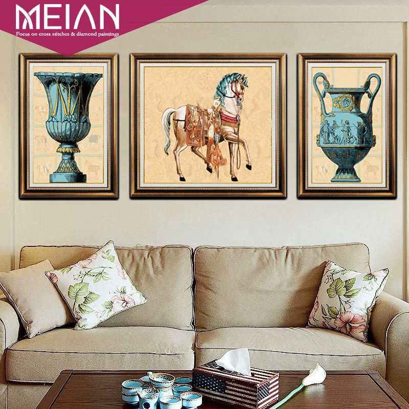 Meian,DIY,Round Diamond Painting"Bronze Horse" Diamond Embroidery Kits,Full,Cross Stitch,Diamond Mosaic,Bead Picture,Home Decor
Meian,DIY,Round Diamond Painting"Bronze Horse" Diamond Embroidery Kits,Full,Cross Stitch,Diamond Mosaic,Bead Picture,Home Decor