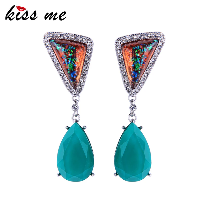 KISS ME Unique Crystal Ornament Water Drop Resin Dangle Earrings For Women Gifts 2019 Drop Earrings Fashion Jewelry Accessories
KISS ME Unique Crystal Ornament Water Drop Resin Dangle Earrings For Women Gifts 2019 Drop Earrings Fashion Jewelry Accessories