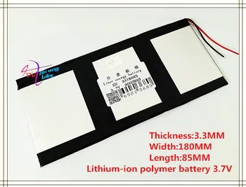 3.7V 9000mAH SD 3318085 (polymer lithium ion / Li-ion battery) for tablet pc,MOBILE POWER BANK;GPS,cell phone,speaker
3.7V 9000mAH SD 3318085 (polymer lithium ion / Li-ion battery) for tablet pc,MOBILE POWER BANK;GPS,cell phone,speaker