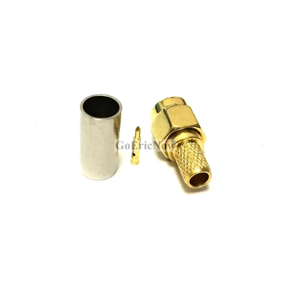 10 pcs RP-SMA/SMA Male Straight /Right Angle Plug RF Coaxial Connector Crimp For RG58 RG142 RG400 LMR195 RG223 Adapter
10 pcs RP-SMA/SMA Male Straight /Right Angle Plug RF Coaxial Connector Crimp For RG58 RG142 RG400 LMR195 RG223 Adapter