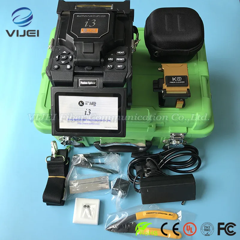 DHL Free Shipping I3 Optical fiber Fusion Splicer Maquina de Empalme de Fibra Optica 6 Motor Cores Alignment FTTH Fiber Splicer
DHL Free Shipping I3 Optical fiber Fusion Splicer Maquina de Empalme de Fibra Optica 6 Motor Cores Alignment FTTH Fiber Splicer