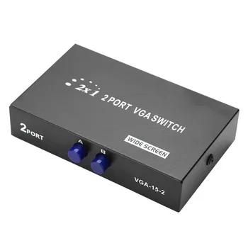 2 in 1 out VGA Switcher Splitter Data Synchronization VGA Monitor Switch VGA Splitter for PC Laptop
2 in 1 out VGA Switcher Splitter Data Synchronization VGA Monitor Switch VGA Splitter for PC Laptop