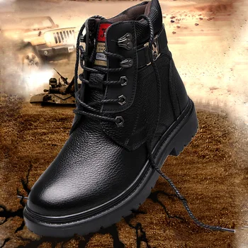 Handmade Genuine Leather Men Boots Warm Fur&Plush Lace Up Winter Shoes High Quality Ankle Snow Boots For Men Shoes SIZE 38-44
Handmade Genuine Leather Men Boots Warm Fur&Plush Lace Up Winter Shoes High Quality Ankle Snow Boots For Men Shoes SIZE 38-44