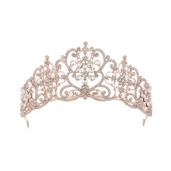 KMVEXO Rose Gold Crystal Bridal Tiaras Flowers Rhinestones Pageant Prom Crowns Bride Headband Wedding Hair Jewelry Accessories
KMVEXO Rose Gold Crystal Bridal Tiaras Flowers Rhinestones Pageant Prom Crowns Bride Headband Wedding Hair Jewelry Accessories