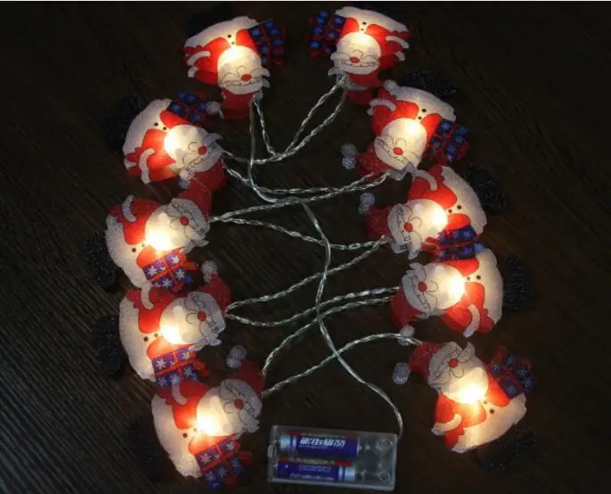 10LED laser PVC sheet gift Light string Christmas Santa Claus light Christmas decoration
10LED laser PVC sheet gift Light string Christmas Santa Claus light Christmas decoration