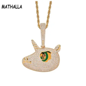 Cute Colorful Enamel Big Eye Unicorn Pendant Necklace Iced Out CZ Stone Gold Brass Necklace Collier Lucky Animal Hiphop Jewelry
Cute Colorful Enamel Big Eye Unicorn Pendant Necklace Iced Out CZ Stone Gold Brass Necklace Collier Lucky Animal Hiphop Jewelry