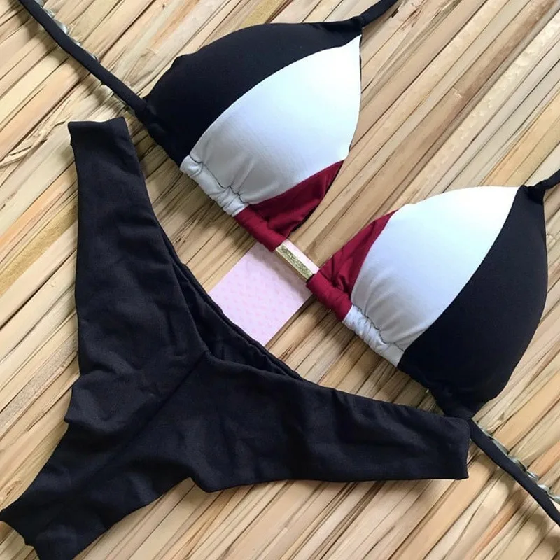 2019 Sexy Printed Swimsuits Halter Bandage Bikini Women Brazilian Bikini Set Push Up Swimwear Female Padded Bathing Suit
2019 Sexy Printed Swimsuits Halter Bandage Bikini Women Brazilian Bikini Set Push Up Swimwear Female Padded Bathing Suit