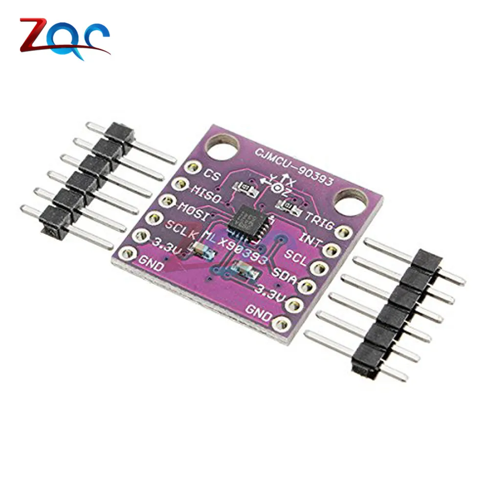 CJMCU-90393 MLX90393 Digital 3D Hall Sensor Displacement Angle Rotate 3D Position Board Module for Arduino
CJMCU-90393 MLX90393 Digital 3D Hall Sensor Displacement Angle Rotate 3D Position Board Module for Arduino