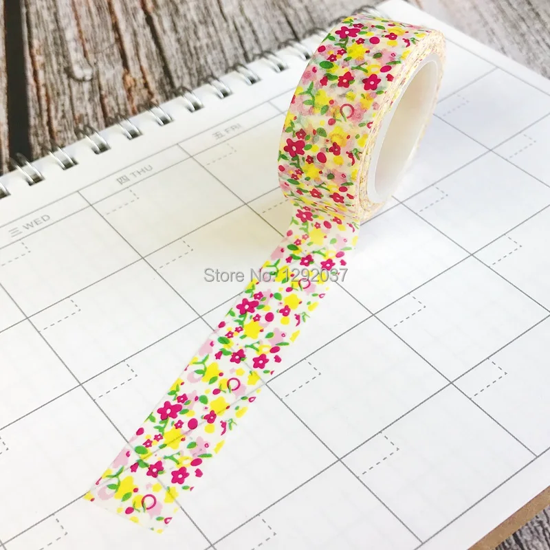 1pc The Song of Summer Bright Flowers Washi Tape Adhesive Tapes DIY Scrapbooking Stickers Label Masking Tape 1.5cm * 10m
1pc The Song of Summer Bright Flowers Washi Tape Adhesive Tapes DIY Scrapbooking Stickers Label Masking Tape 1.5cm * 10m