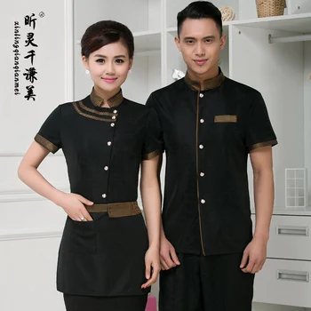 The Hotel Restaurant Waiter Summer Uniform Hotel Restaurant Work Clothes Apron Hotel Work Shirt J308
The Hotel Restaurant Waiter Summer Uniform Hotel Restaurant Work Clothes Apron Hotel Work Shirt J308