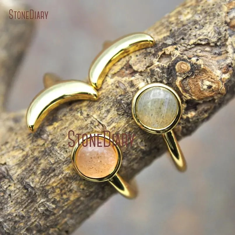 10Pcs Designer Sunstone, Labradorite Ring Gold Color Circle Ring For Less Adjustable RM15538
10Pcs Designer Sunstone, Labradorite Ring Gold Color Circle Ring For Less Adjustable RM15538