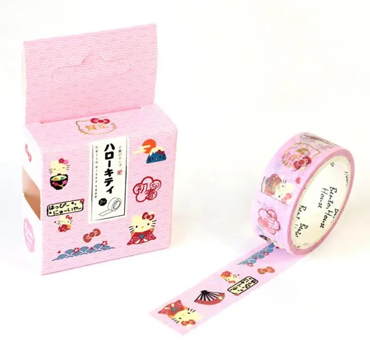 JA207 Cute Cartoon Hello Kitty Decorative Washi Tape DIY Scrapbooking Masking Tape School Office Supply Escolar Papelaria
JA207 Cute Cartoon Hello Kitty Decorative Washi Tape DIY Scrapbooking Masking Tape School Office Supply Escolar Papelaria