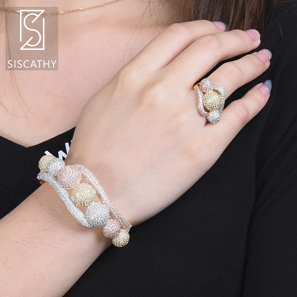Trendy Nigerian Style Bracelet Ring Set Wedding Jewelry Sets Cubic Zirconia Inlaid Jewelry acero inoxidable joyeria mujer 
Trendy Nigerian Style Bracelet Ring Set Wedding Jewelry Sets Cubic Zirconia Inlaid Jewelry acero inoxidable joyeria mujer