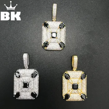 THE BLING KING Luxury CZ Rectangle Dog Tag Pendant Bling Micro Paved Cubic Zirconia Necklace For Men Gold silver color
THE BLING KING Luxury CZ Rectangle Dog Tag Pendant Bling Micro Paved Cubic Zirconia Necklace For Men Gold silver color