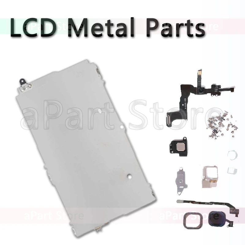 LCD Display Screen Metal Small Protect Cover Front Camera Home Button Ear Speaker Flex For iPhone 5 5s 5c SE Replacement
LCD Display Screen Metal Small Protect Cover Front Camera Home Button Ear Speaker Flex For iPhone 5 5s 5c SE Replacement