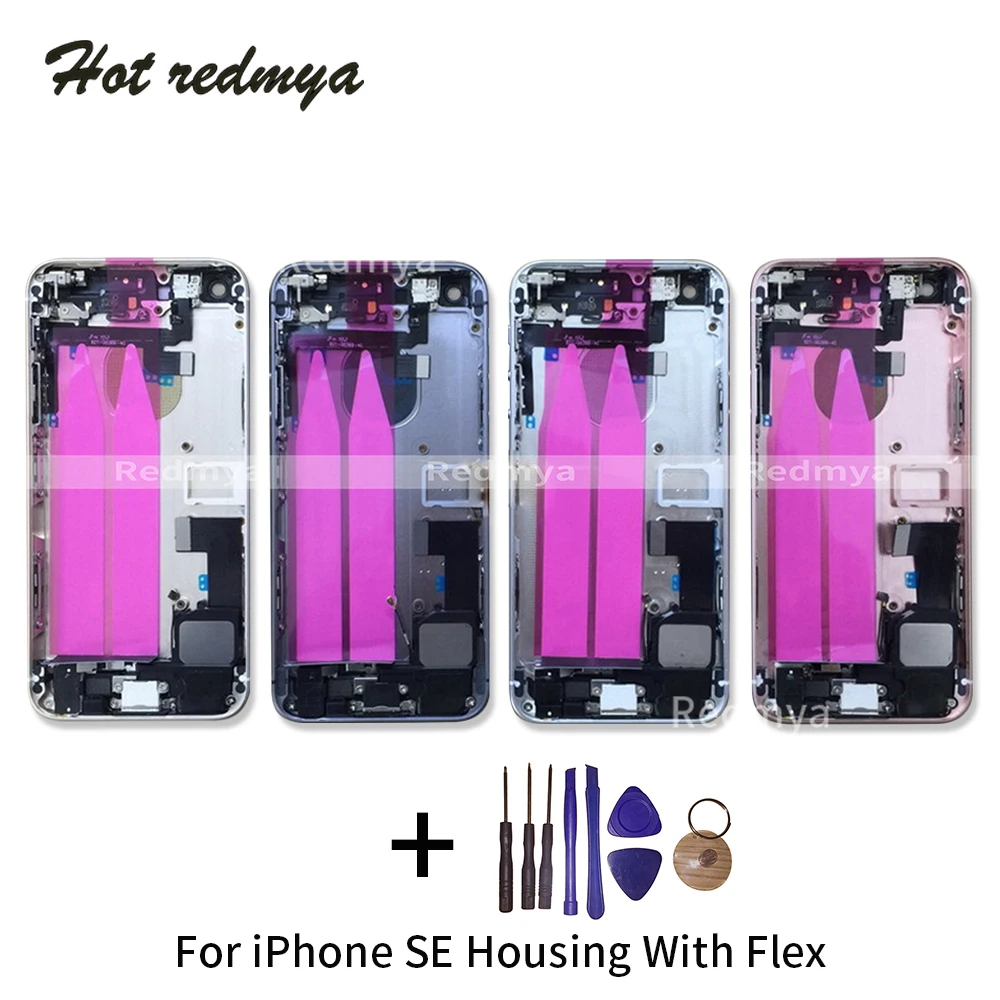 se Full Housing Cover 4.0" For iPhone 5SE Door Rear Battery Cover Chassis Frame Back For iphone SE Housing With Flex Cable
se Full Housing Cover 4.0" For iPhone 5SE Door Rear Battery Cover Chassis Frame Back For iphone SE Housing With Flex Cable