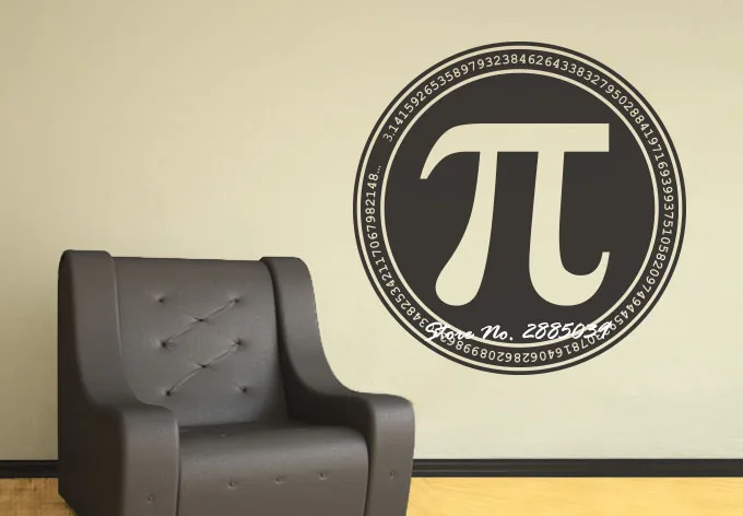 PI Math Lovers Mathematics Symbol Quotes Vinyl Wall Sticker Art Decals Mural Wallpaper Wall Decal Living Room Bedroom Hot LA241
PI Math Lovers Mathematics Symbol Quotes Vinyl Wall Sticker Art Decals Mural Wallpaper Wall Decal Living Room Bedroom Hot LA241