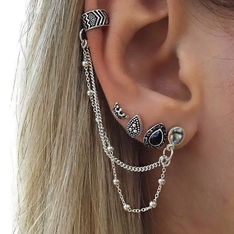 OTOKY Clip Earrings New Arrival Fashion Women Personality Bohemia Retro Silver Ear Clip Earrings Set Delicate Jewelry Gift Mar16
OTOKY Clip Earrings New Arrival Fashion Women Personality Bohemia Retro Silver Ear Clip Earrings Set Delicate Jewelry Gift Mar16