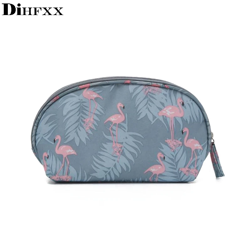 

DIHFXX Flamingo Printing Cosmetic Bag Women Necessaire Make Up Bag Travel Waterproof Portable Makeup Bags Toiletry Kits DX-44