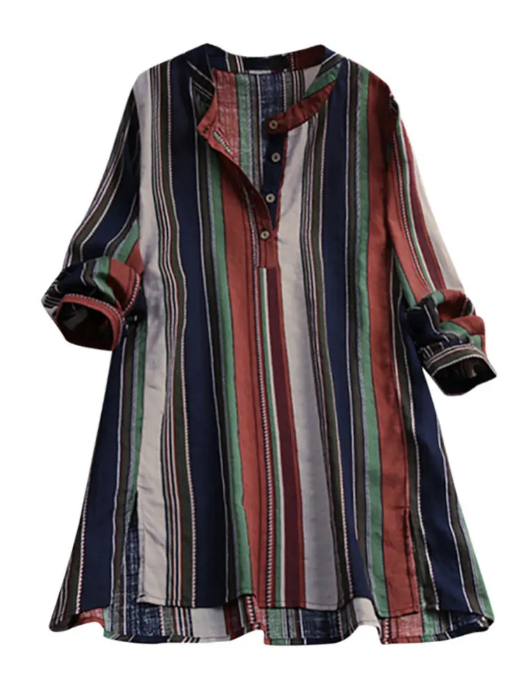 plus size S-5XL women blouses Vintage striped print long sleeve women tops 2019 summer casual loose blouse womens clothing shirt
plus size S-5XL women blouses Vintage striped print long sleeve women tops 2019 summer casual loose blouse womens clothing shirt