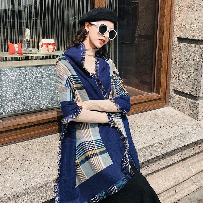 Luxury Brand Lady Woman Winter Warm Large Scarf New Shawl Thicken Tassels cashmere-like fashion show poncho cape womens pashmina
Luxury Brand Lady Woman Winter Warm Large Scarf New Shawl Thicken Tassels cashmere-like fashion show poncho cape womens pashmina